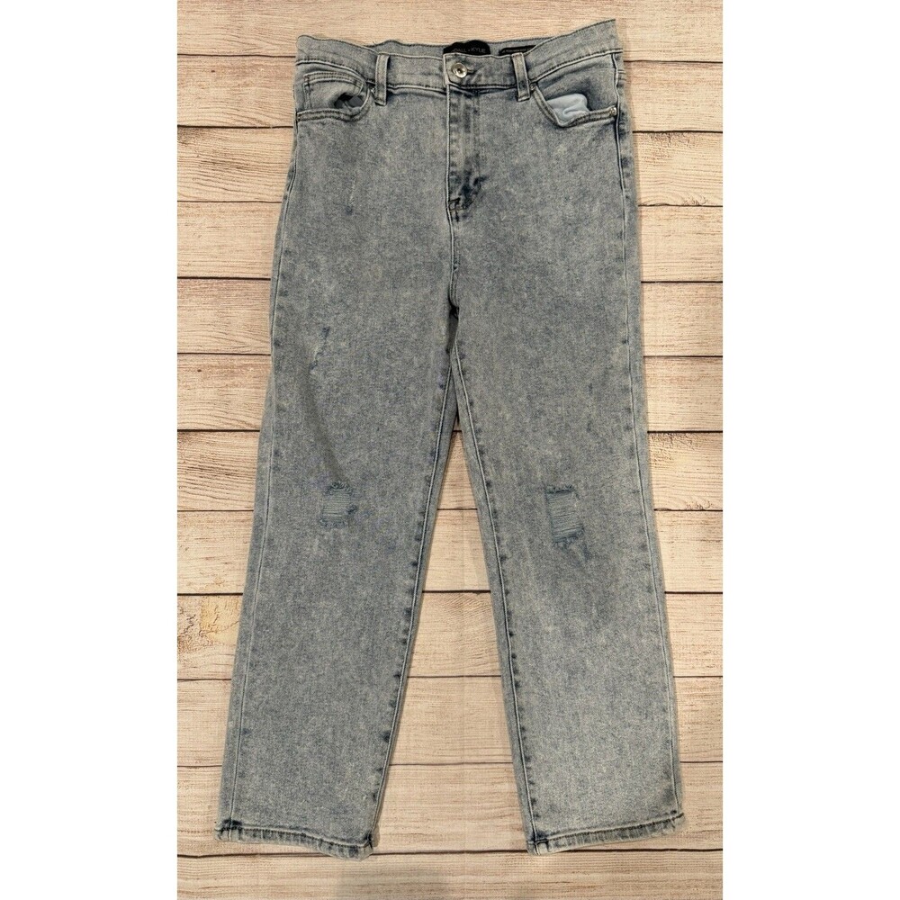 Kendall + Kylie Jeans Women's 11/30 Blue Stone Wash Straight Leg Jeans